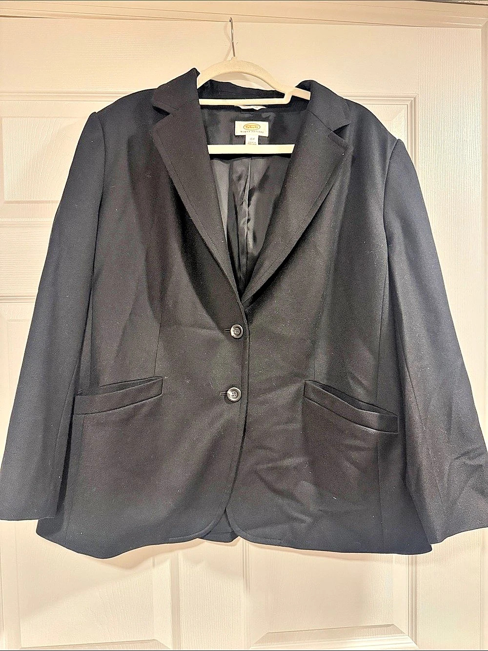 Talbots Black Two-Button Blazer Size 16W